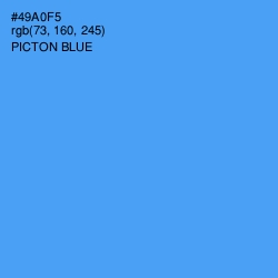 #49A0F5 - Picton Blue Color Image